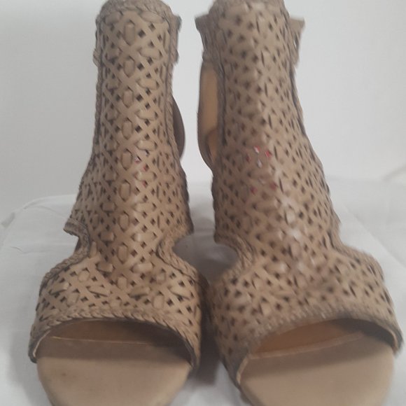 POP GUAPO Sand Open Toe Ankle Fashion Size 10 M - Picture 7 of 9